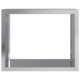 vidaXL Haardhoutrek 100x40x80 cm gegalvaniseerd staal