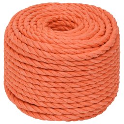 vidaXL Werktouw 12 mm 25 m polypropeen oranje