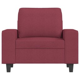 vidaXL Fauteuil 60 cm stof wijnrood