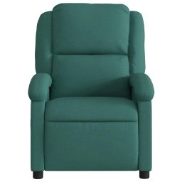 vidaXL Fauteuil verstelbaar stof donkergroen