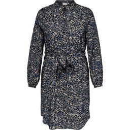 ONLY - Maat 50 - CARMAKOMA CARLOLLILISE LS SHIRT DRESS AOP BF Dames Jurk