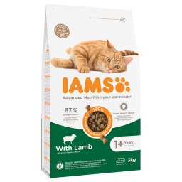 3kg Iams Cat Adult met Lam Kattenvoer