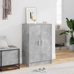vidaXL Schoenenkast 60x35x92 cm bewerkt hout betongrijs
