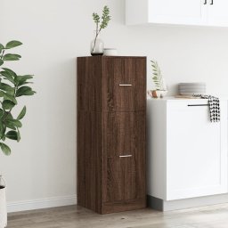 vidaXL Apothekerskast 40x41x118 cm bewerkt hout bruin eikenkleurig