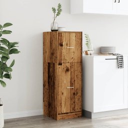 vidaXL Apothekerskast 40x41x118 cm bewerkt hout oud houtkleurig