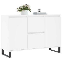 vidaXL Dressoir 101,5x35x70 cm bewerkt hout wit