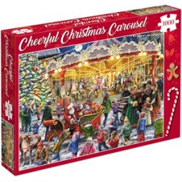 Cheerful Christmas Carousel Puzzel (1000 stukjes)