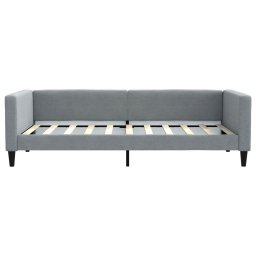 vidaXL Slaapbank 90x190 cm stof lichtgrijs