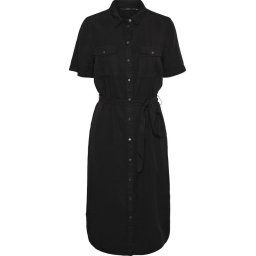 VERO MODA - Maat S - VMSILJA SS SHORT SHIRT DRESS GA Dames Blousejurk