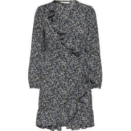 ONLY - Maat 34 - ONLCARLY LS WRAP SHORT DRESS NOOS WVN Dames Jurk