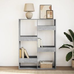vidaXL Boekenkast 100x33x135 cm bewerkt hout betongrijs
