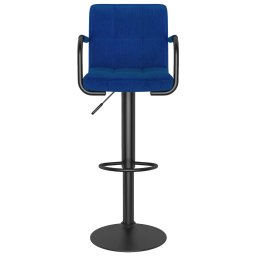 vidaXL Barkruk stof blauw