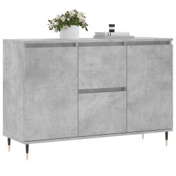 vidaXL Dressoir 101,5x35x70 cm bewerkt hout betongrijs