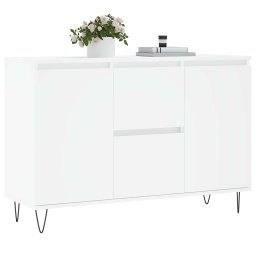 vidaXL Dressoir 101,5x35x70 cm bewerkt hout wit