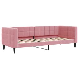 vidaXL Slaapbank met matras 80x200 cm fluweel roze