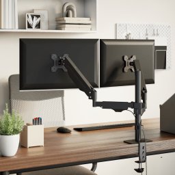 vidaXL Monitorbeugels 27 inch scherm gasveer 20 kg