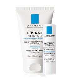 La Roche-Posay Combiset Nutritic Lippenbalsem & Lipikar Xerand Handcrème