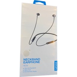 Lenovo HE06 Moving-Coil draadloze hoofdtelefoon, Bluetooth, in-ear, zwart