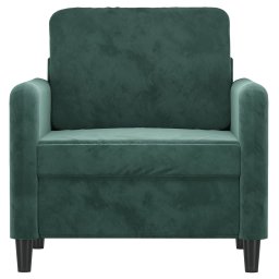 vidaXL Fauteuil 60 cm fluweel donkergroen
