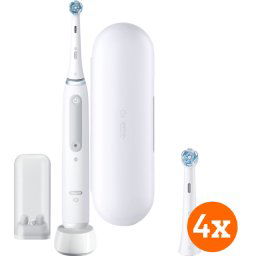 Oral-B iO 4N White + iO Ultimate Clean opzetborstels (4 stuks)
