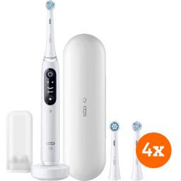 Oral-B iO 8n Wit + iO Ultimate Clean opzetborstels (4 stuks)