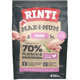 RINTI Max-I-Mum Mini Adult Kip Hondenvoer - 4 kg