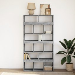 vidaXL Boekenkast 100x33x187,5 cm bewerkt hout grijs sonoma eikenkleur