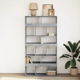 vidaXL Boekenkast 100x33x187,5 cm bewerkt hout betongrijs