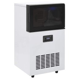 vidaXL IJsblokjesmachine 45 kg/24 u zwart