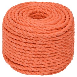vidaXL Werktouw 14 mm 50 m polypropeen oranje