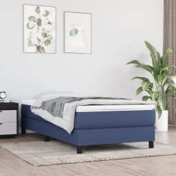 vidaXL Pocketveringmatras medium 120x190x20 cm stof blauw