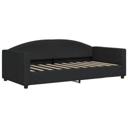 vidaXL Slaapbank met matras 90x190 cm stof zwart