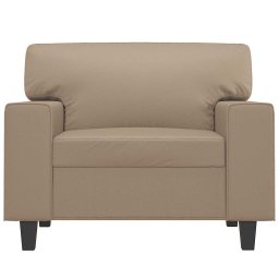 vidaXL Fauteuil 60 cm kunstleer cappuccinokleurig