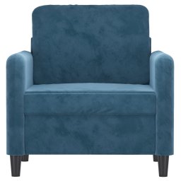 vidaXL Fauteuil 60 cm fluweel blauw