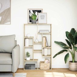 vidaXL Boekenkast 72x20x120,5 cm bewerkt hout sonoma eikenkleurig