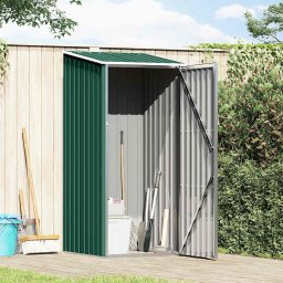 vidaXL Tuinschuur 87x98x159 cm gegalvaniseerd staal groen