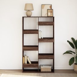 vidaXL Boekenkast 100x33x175 cm bewerkt hout bruin eikenkleurig