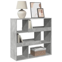 vidaXL Kamerscherm 100x33x94,5 cm bewerkt hout betongrijs