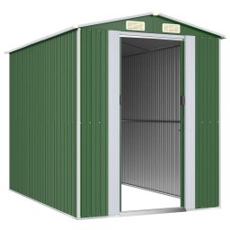 vidaXL Tuinschuur 192x274x223 cm gegalvaniseerd staal groen