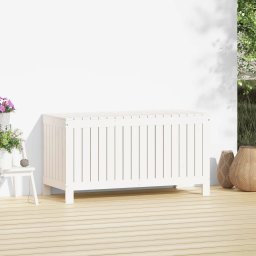 vidaXL Tuinbox 115x49x60 cm massief grenenhout wit