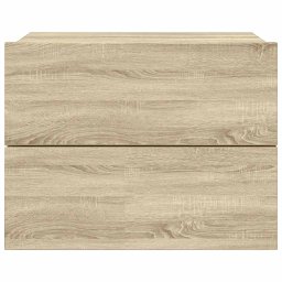 vidaXL Nachtkastje 40x30x30 cm bewerkt hout sonoma eikenkleurig