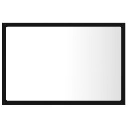 vidaXL Badkamerspiegel LED 60x8,5x37 cm acryl zwart