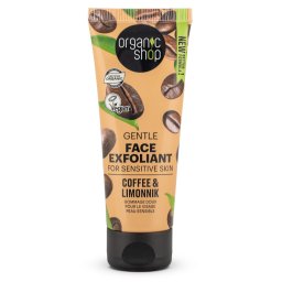 Organic Shop Coffee & Limonnik Gentle Face Exfoliant