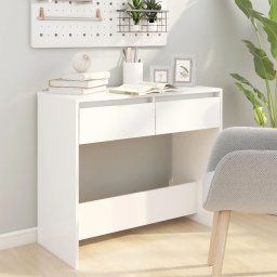 vidaXL Wandtafel 89x41x76,5 cm bewerkt hout wit