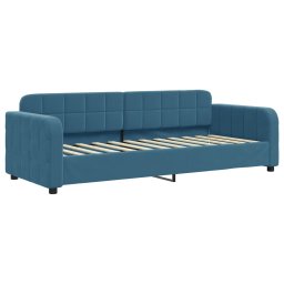 vidaXL Slaapbank met matras 80x200 cm fluweel blauw