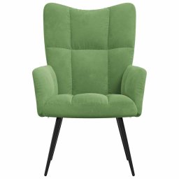 vidaXL Relaxstoel fluweel lichtgroen