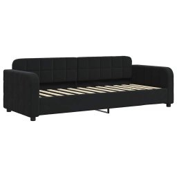 vidaXL Slaapbank met matras 80x200 cm fluweel zwart