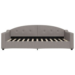 vidaXL Slaapbank 100x200 cm stof taupe