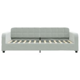vidaXL Slaapbank 80x200 cm fluweel lichtgrijs