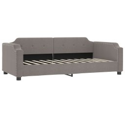 vidaXL Slaapbank met matras 100x200 cm stof taupe